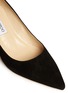 Detail View - Click To Enlarge - JIMMY CHOO - 'Aza' kitten suede heel pumps