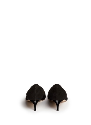 Back View - Click To Enlarge - JIMMY CHOO - 'Aza' kitten suede heel pumps