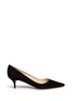 Main View - Click To Enlarge - JIMMY CHOO - 'Aza' kitten suede heel pumps
