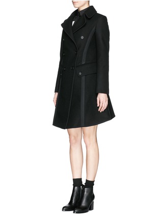 Front View - Click To Enlarge - NEIL BARRETT - Seam trim military coat