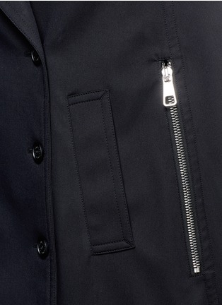 Detail View - Click To Enlarge - NEIL BARRETT - Contrast collar asymmetric hem military cape