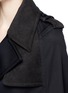 Detail View - Click To Enlarge - NEIL BARRETT - Contrast collar asymmetric hem military cape