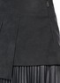 Detail View - Click To Enlarge - NEIL BARRETT - Plissé hem double pleat skirt