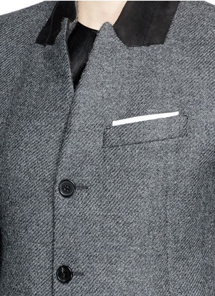 Detail View - Click To Enlarge - NEIL BARRETT - Convertible peaked lapel rever jacket