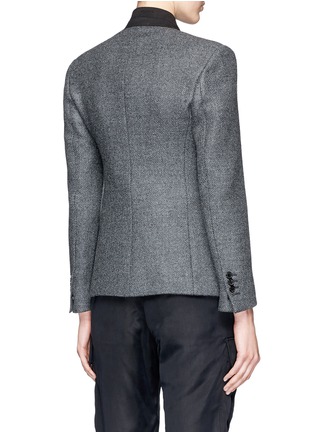 Back View - Click To Enlarge - NEIL BARRETT - Convertible peaked lapel rever jacket