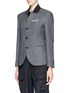 Front View - Click To Enlarge - NEIL BARRETT - Convertible peaked lapel rever jacket
