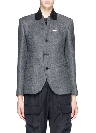 Main View - Click To Enlarge - NEIL BARRETT - Convertible peaked lapel rever jacket