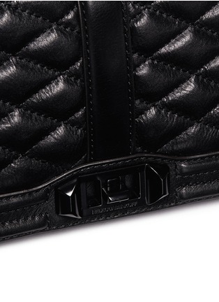 Detail View - Click To Enlarge - REBECCA MINKOFF - 'Love Clutch' quilted leather bag