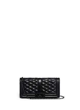 Main View - Click To Enlarge - REBECCA MINKOFF - 'Love Clutch' quilted leather bag