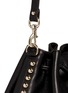 Detail View - Click To Enlarge - REBECCA MINKOFF - 'Unlined' stud trim leather bucket bag