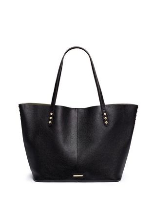 Back View - Click To Enlarge - REBECCA MINKOFF - 'Unlined' stud trim leather tote