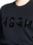 Detail View - Click To Enlarge - MSGM - Logo sequin embroidery sweatshirt