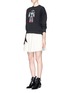 Figure View - Click To Enlarge - MSGM - Robot bead embroidery sweatshirt
