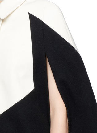 Detail View - Click To Enlarge - MSGM - Giant star panel felt cape coat