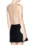 Back View - Click To Enlarge - MSGM - Flap pocket sleeveless faux leather top