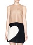 Main View - Click To Enlarge - MSGM - Flap pocket sleeveless faux leather top