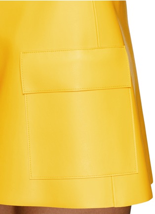 Detail View - Click To Enlarge - MSGM - Faux leather mini skirt