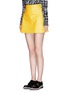 Front View - Click To Enlarge - MSGM - Faux leather mini skirt