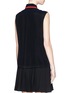 Back View - Click To Enlarge - PREEN BY THORNTON BREGAZZI - 'Moore' contrast stripe sleeveless silk shirt