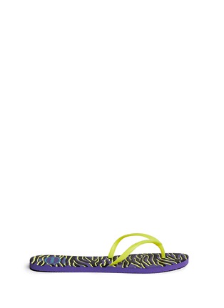 Main View - Click To Enlarge - HAVAIANAS - 'Flat Style' tiger print flip flops