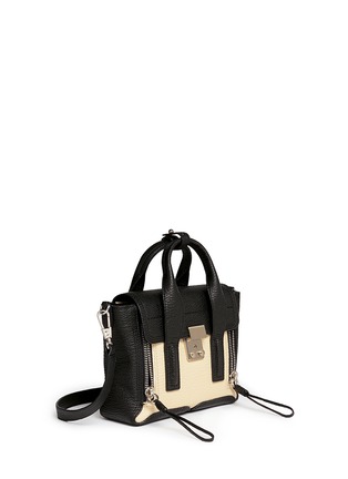 Front View - Click To Enlarge - 3.1 PHILLIP LIM - 'Pashli' mini colourblock leather satchel