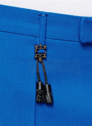 Detail View - Click To Enlarge - INCOTEX - Tassel charm wool chinos