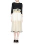 Figure View - Click To Enlarge - TOGA ARCHIVES - Floating flounce cuff silk knit sweater