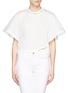 Main View - Click To Enlarge - TOGA ARCHIVES - Cutout mesh stripe jersey T-shirt