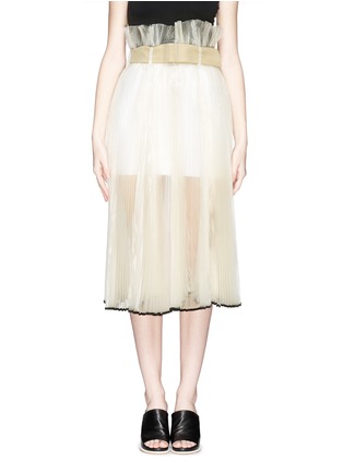 Main View - Click To Enlarge - TOGA ARCHIVES - Organza gauze pleat skirt