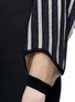 Detail View - Click To Enlarge - TOGA ARCHIVES - Stripe Lurex knit cropped cardigan