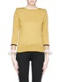Main View - Click To Enlarge - TOGA ARCHIVES - Floating flounce cuff silk knit sweater