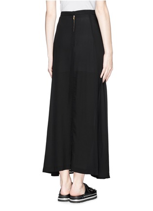 Back View - Click To Enlarge - TOGA ARCHIVES - Pleat insert georgette maxi skirt