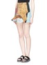 Front View - Click To Enlarge - TOGA ARCHIVES - Mirror appliqué jacquard mini skirt