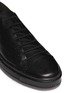 Detail View - Click To Enlarge - ANN DEMEULEMEESTER - Raw edge leather sneakers