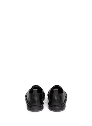 Back View - Click To Enlarge - ANN DEMEULEMEESTER - Raw edge leather sneakers