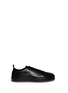 Main View - Click To Enlarge - ANN DEMEULEMEESTER - Raw edge leather sneakers