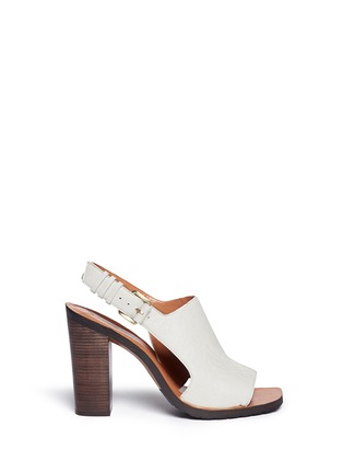 Main View - Click To Enlarge - 10 CROSBY DEREK LAM - 'Jemina' stacked heel leather sandals