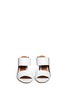 Figure View - Click To Enlarge - 10 CROSBY DEREK LAM - 'Cara' double band leather wedge sandals