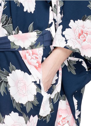 Detail View - Click To Enlarge - FLEUR DU MAL - 'Haori Kimono' silk chiffon robe