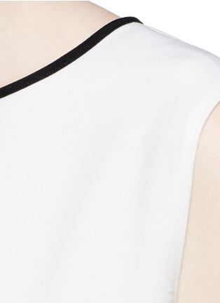 Detail View - Click To Enlarge - VINCE - Colourblock sleeveless crepe dress