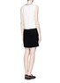 Back View - Click To Enlarge - VINCE - Colourblock sleeveless crepe dress