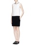 Figure View - Click To Enlarge - VINCE - Colourblock sleeveless crepe dress