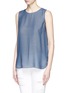 Front View - Click To Enlarge - VINCE - Silk layer tank top