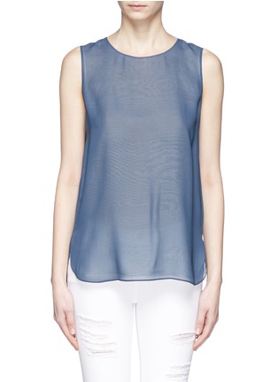 Main View - Click To Enlarge - VINCE - Silk layer tank top