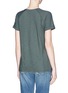 Back View - Click To Enlarge - VINCE - Roll cuff slub jersey T-shirt