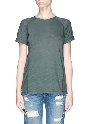 Main View - Click To Enlarge - VINCE - Roll cuff slub jersey T-shirt