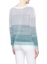 Back View - Click To Enlarge - VINCE - Ombré cotton sweater