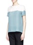 Front View - Click To Enlarge - VINCE - Dip dye silk T-shirt