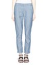 Main View - Click To Enlarge - VINCE - Belted cotton chambray pants