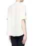 Back View - Click To Enlarge - VINCE - Placket trim silk crepe top